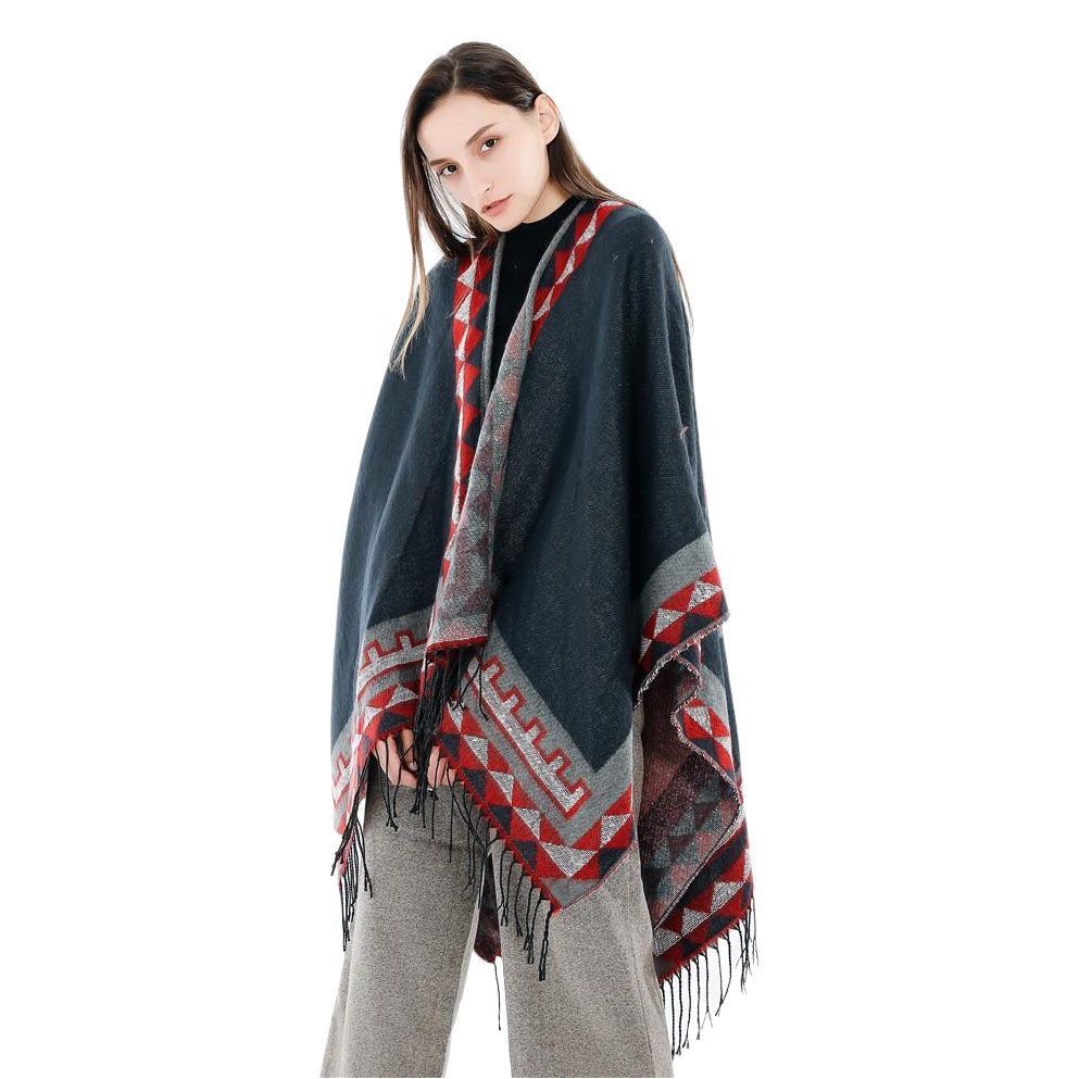 Bufanda de invierno 2024, nueva moda europea y americana, estilo urbano, muy vendida en el extranjero, de color sólido, imitación de cachemira, cálida.