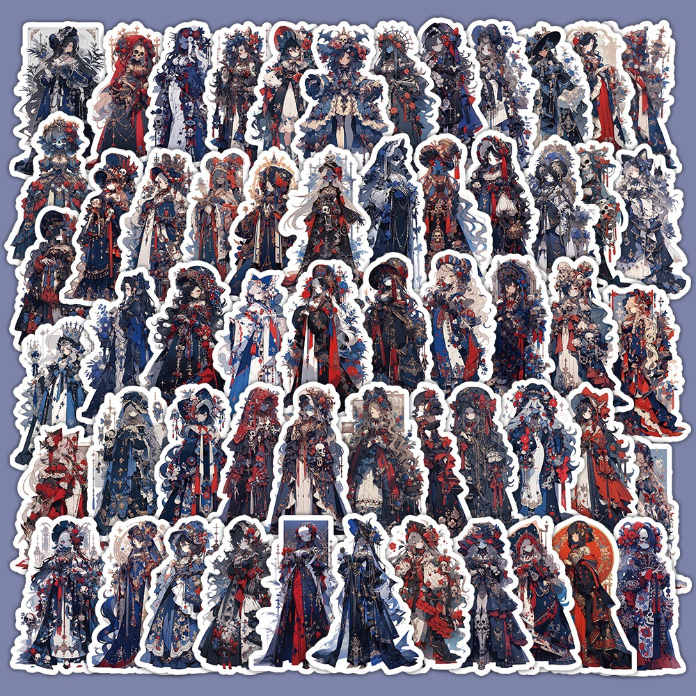 Super cost-effective 120 cartoon wind ghost bride stickers ins wind high color value decoration notebook desktop a batch