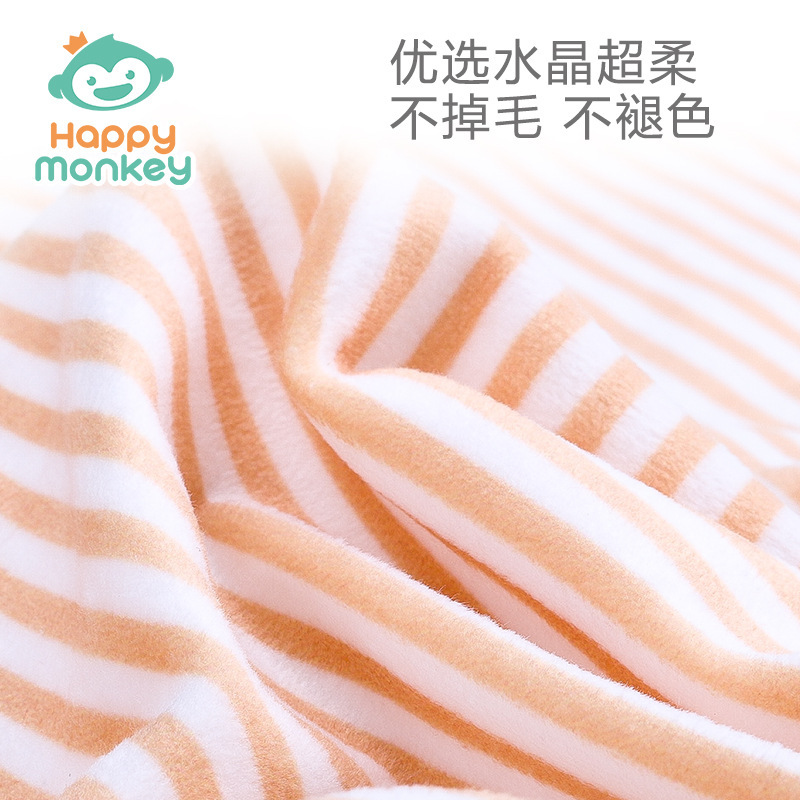 Sonajero de mano con sonido de mono feliz, juguete de peluche para bebés de 0 años, campana para cuna, sonajero de mano relajante para bebés