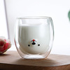 Wholesale Creative Cartoon Double Layer Borosilic Glass Valley Cup Duck Cup Luming Cup Milk Cup Home Water Cup