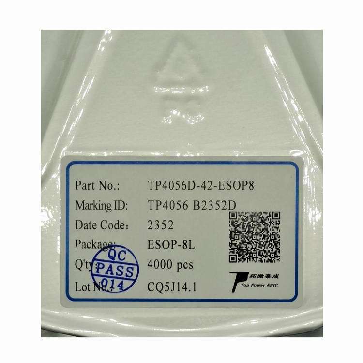 ��ӦTP/��΢  TP4056 SOP8 ﮵�س��IC ȫ��ԭװ ������֤