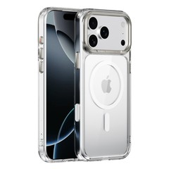 iPhone17air手机壳金属摄像框透明磁吸壳适用苹果17pro手机保护套