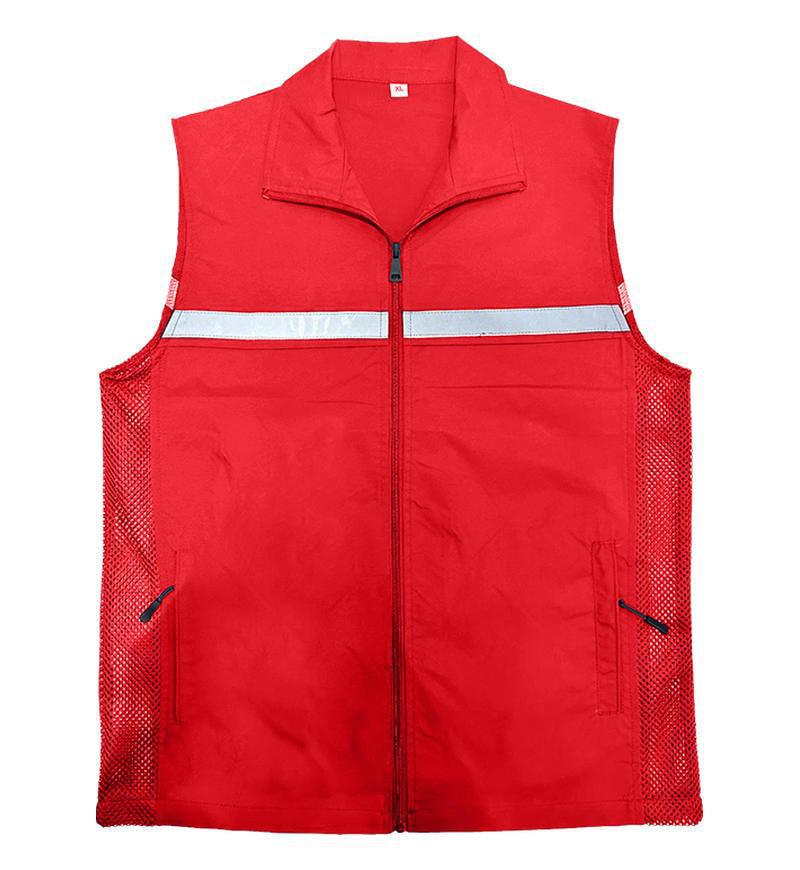chaleco reflectante de gestión de emergencias ropa de trabajo rescate herramientas de seguridad multibolsillo ropa de trabajo chaleco personalizado logotipo impreso