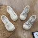 Foaming bottom shell head small white shoes women's 2024 summer new thick-soled casual breathable women's shoes sports all-match skate shoes