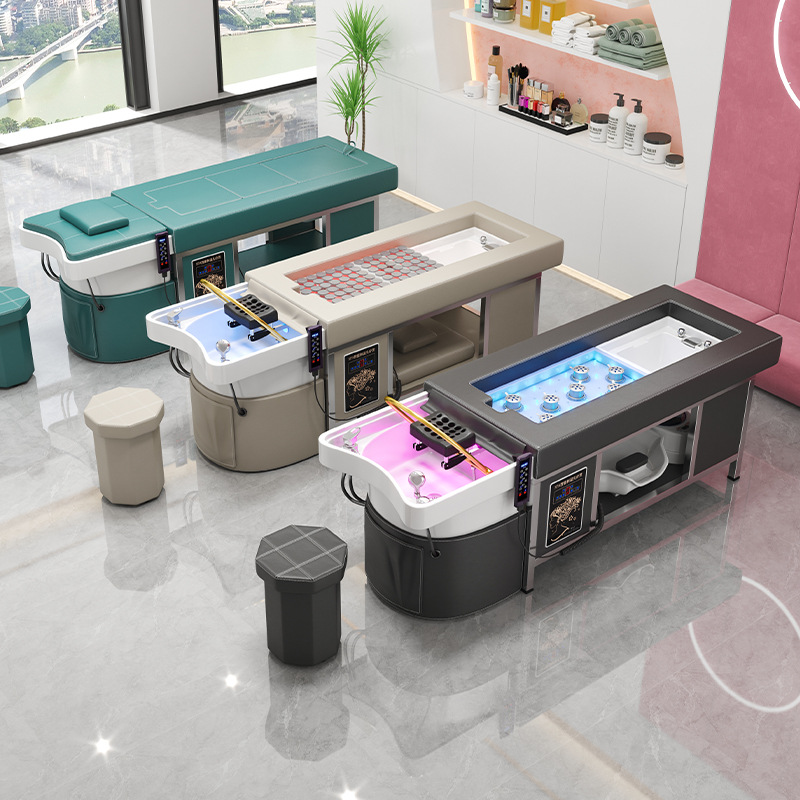 Calefacción eléctrica cama de moxibustión sin humo moxibustión terapia de pies tailandés circulación de agua fumigación pie cuenca terapia de la cabeza CAMA DE ACERO INOXIDABLE