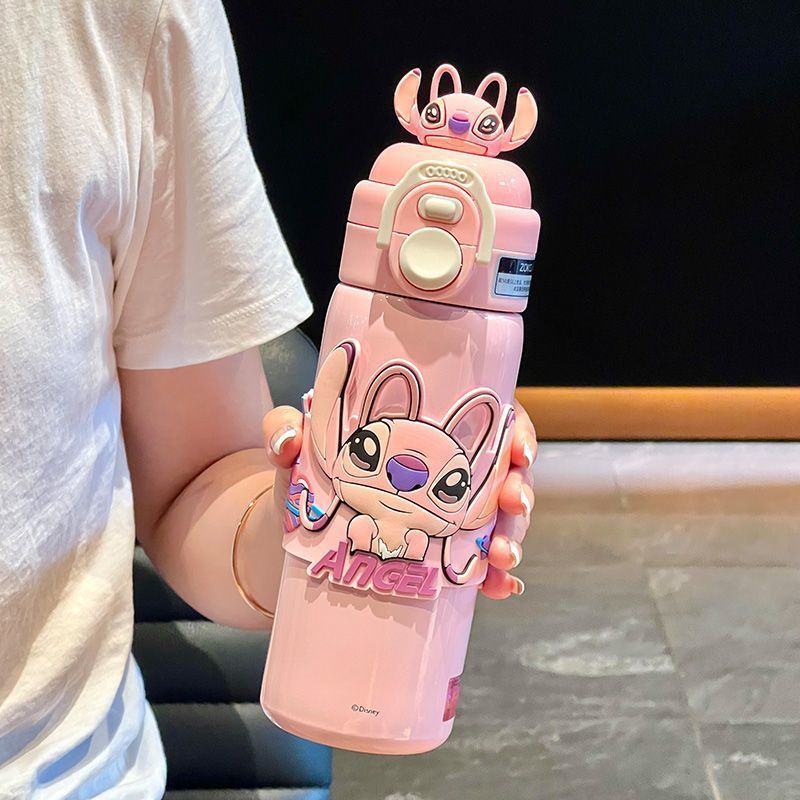 ストロベリーベア魔法瓶カップ ニック ダブルドリンク 男の子と女の子用 高見えストローカップ ジュディ 子供用学校専用カップ|undefined