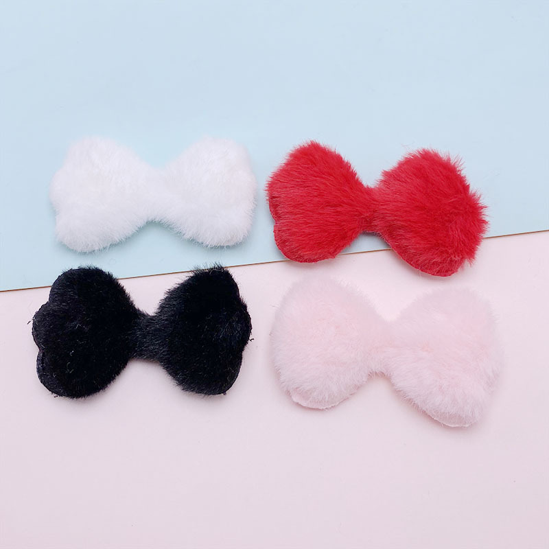 Estilo japonés y coreano conejo felpa mariposa pajarita Niños tocado horquilla accesorios de joyería zapatos y sombreros accesorios de ropa accesorios de material image 3