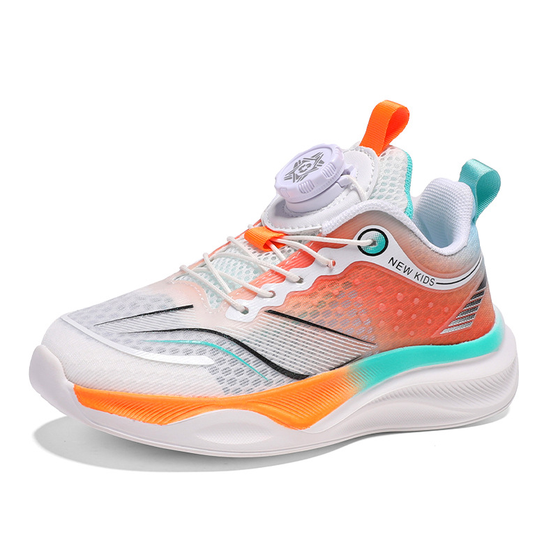 Zapatos para niños, modelos de primavera y otoño, zapatos deportivos de malla para niños, zapatos de malla para correr transpirables para niños grandes y medianos al por mayor