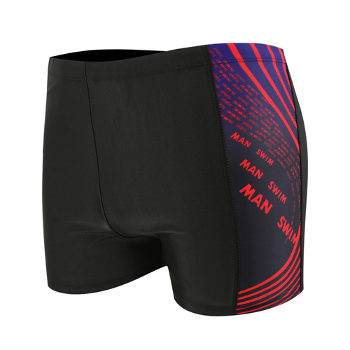  boys' boxer comfortable breathable swimming trunks digital printing beach diving hot spring vacation quick-drying swimming trunks