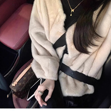 皮草外套女2025冬季新款皮毛一体环保短款高级感水貂绒毛毛上衣