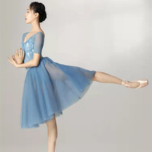 G3V三沙芭蕾舞裙成人女软纱tutu裙舞蹈练功半身长裙大裙摆仙气网