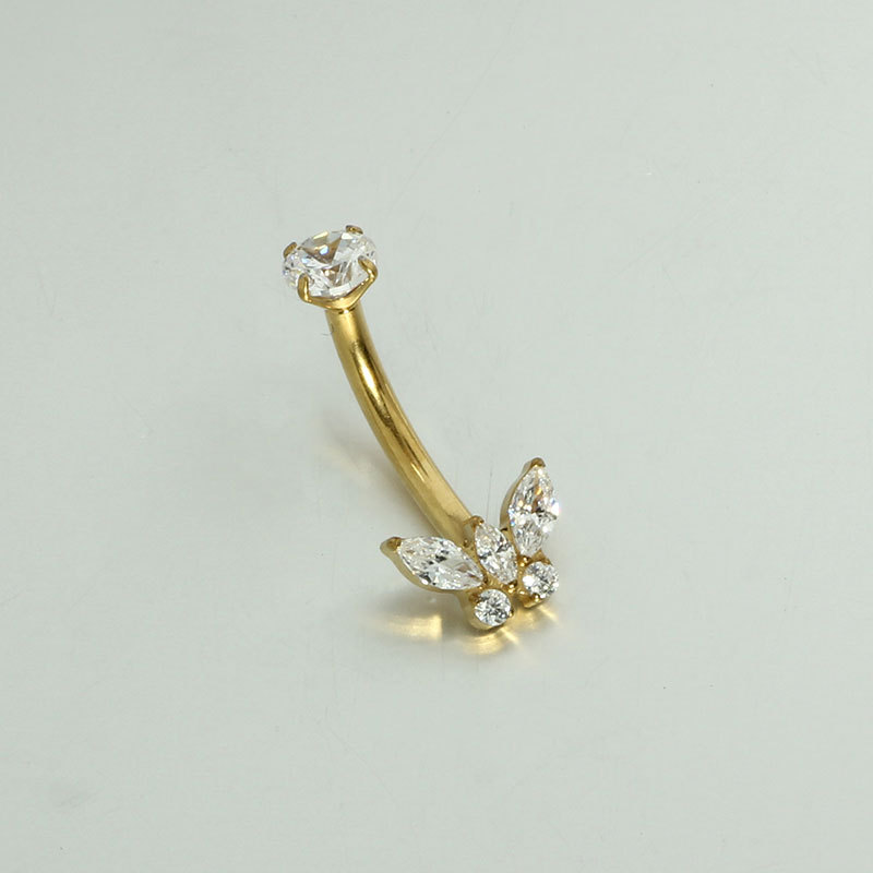Labret piercing jewelry detail image