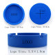 New silicone round ashtray camouflage mixed color psychedelic ashtray ashtray ashtray cup printing logo ashtray