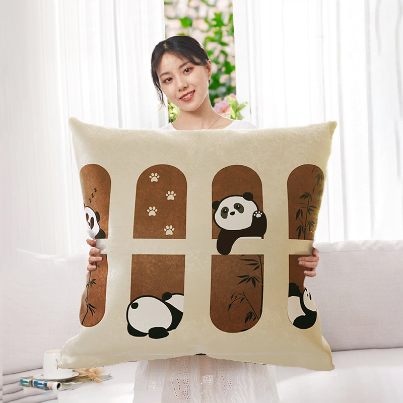 만두 초콜릿 브로케이드 베개