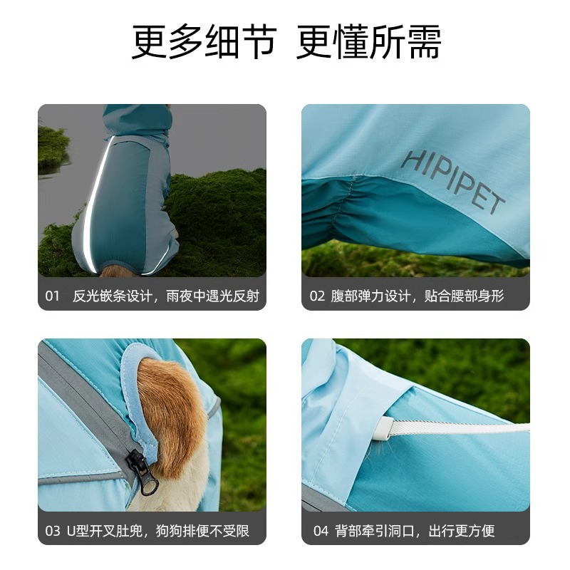 Inductor de carga Corgi de color de contraste todo incluido, perro pequeño y mediano, perro salchicha, impermeable para perros de cuatro patas, ropa para perros en días de lluvia