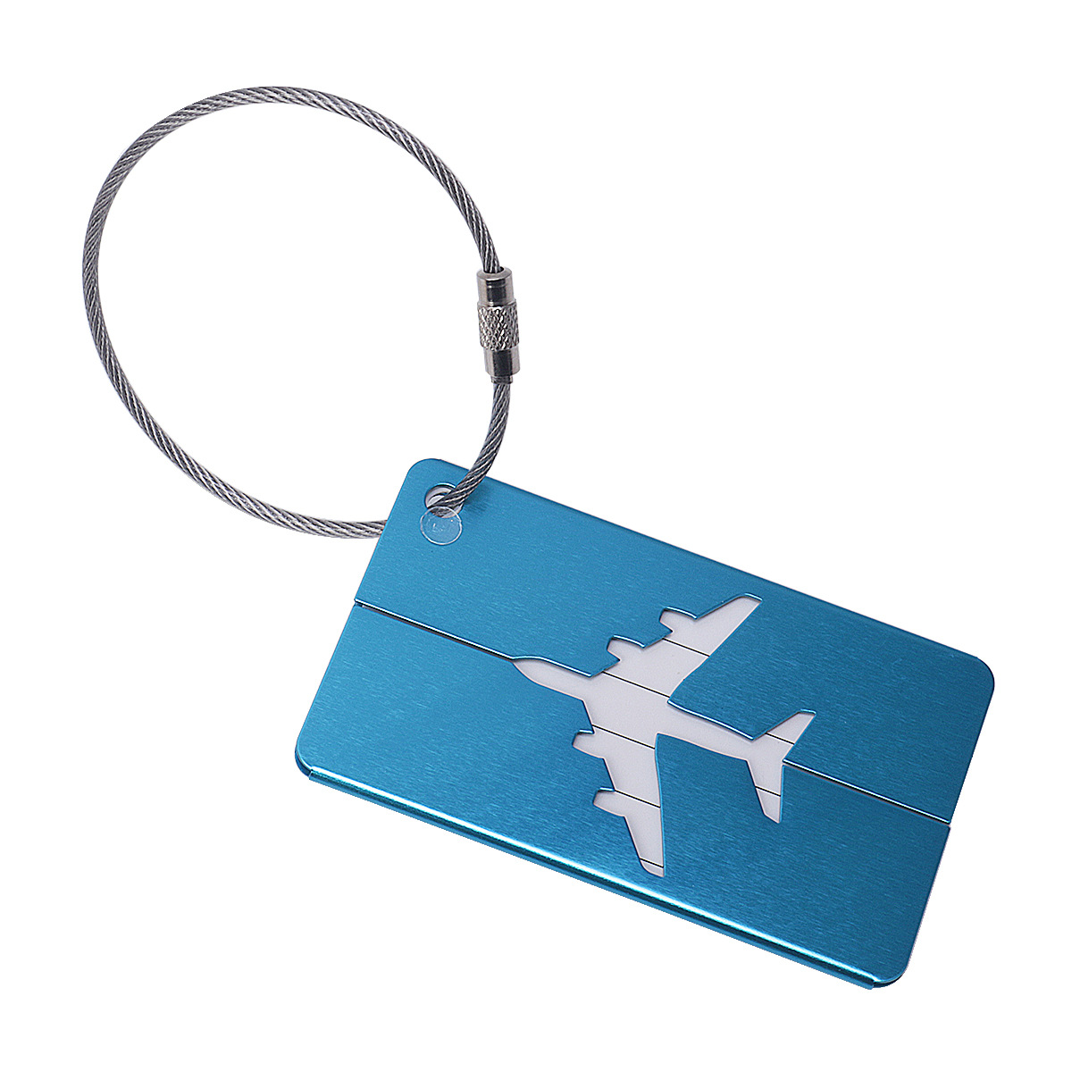 Etiqueta de equipaje de metal transfronteriza bolsa de embarque forma de avión regalo de negocios etiqueta de envío caja de metal Etiqueta de perro