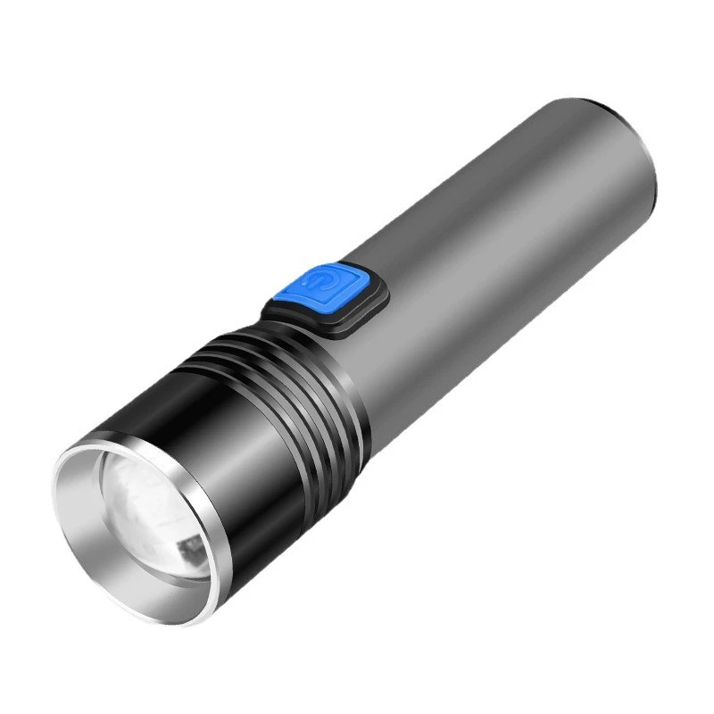 Фонарь с USB-зарядкой, металлический маленький телескопический флуоресцентный браслет, алюминиевый сплав
