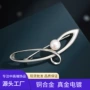 源头艺术交叉拉丝别针