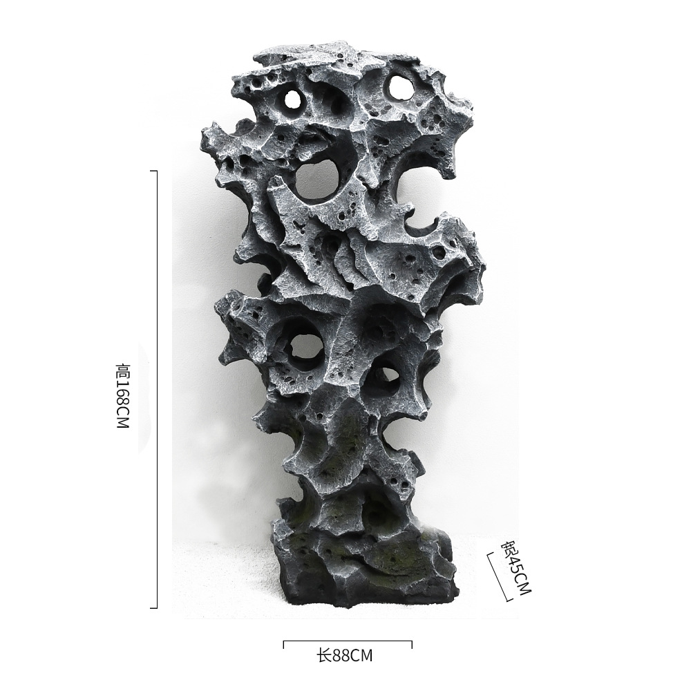 Taihu piedra decoración piso nuevo chino suave decoración interior patio paisaje tiro apoyos decoración simulación Taihu piedra