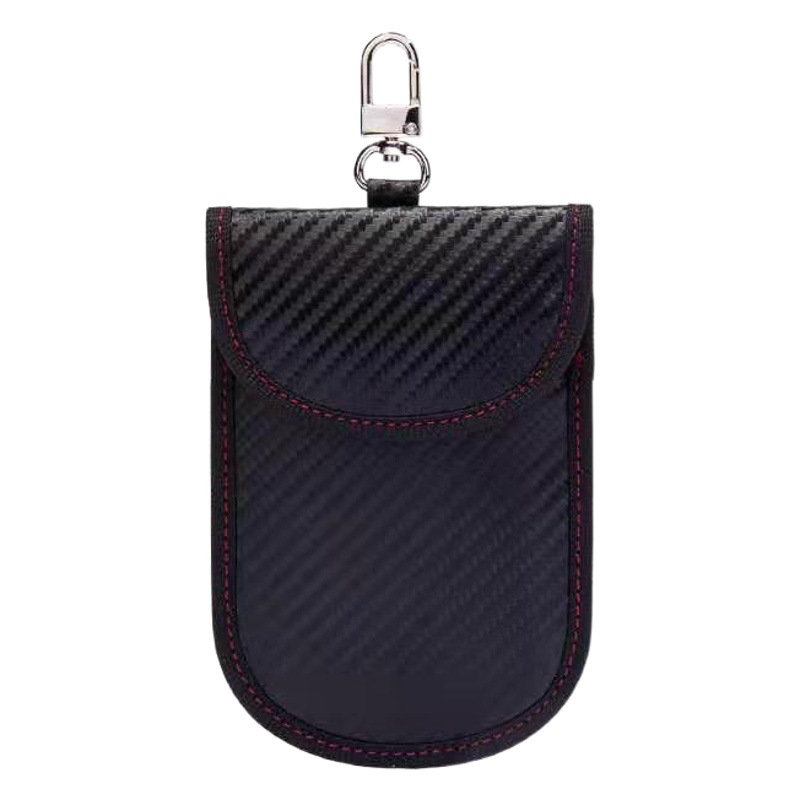 New carbon fiber Keychain Car RFID shielding key case key cover anti-magnetic signal shielding anti-degaussing