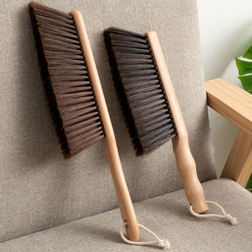 Wooden long handle bed brush wooden handle large solid wood bed sweep brush wedding bed sweep brush carpet brush soft bristle brush