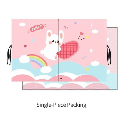 Car curtains, shade baby sun protection and - rainbow-bunny-back-side