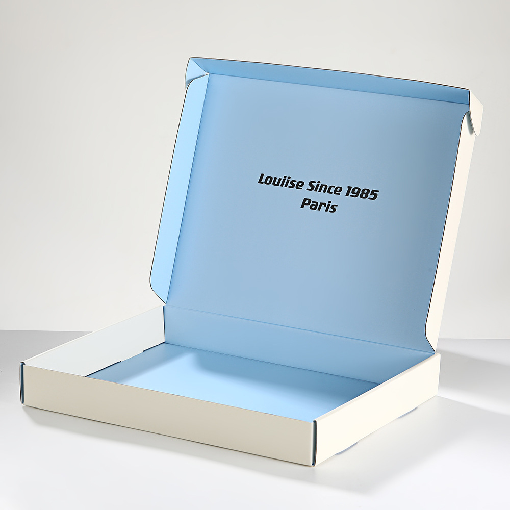 跨境新款飞机盒快递通用特硬瓦楞彩色飞机盒圣诞围巾服装纸盒礼盒