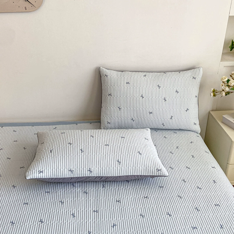 Комплект покрывала 3 предмета (Nantong Home Textile), вязанный двухслойный печатный хлопок, несколько размеров
