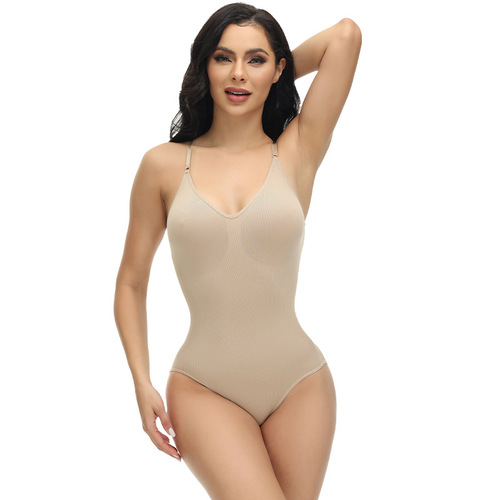 Cross-border seamless body-shaping underwear triangle figure-shaping corset seamless elastic strapless bra for women 