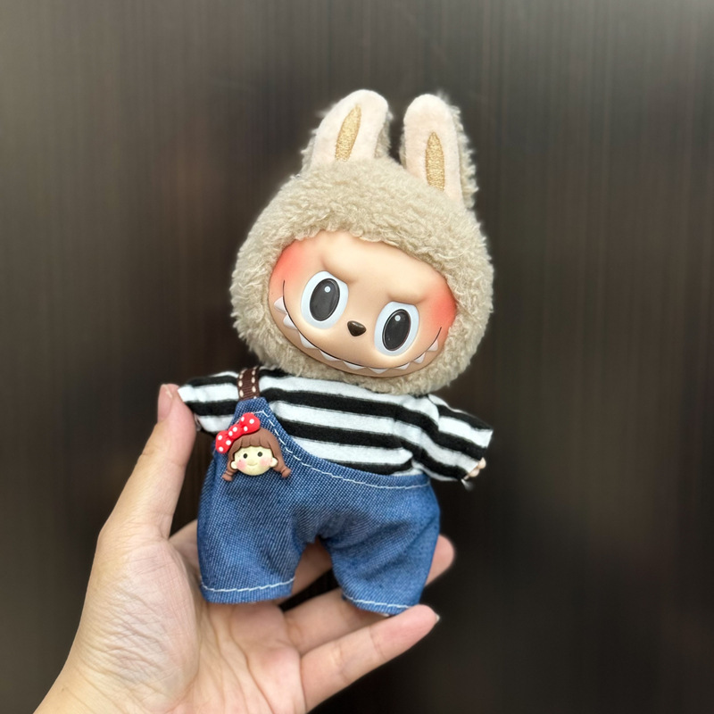 新しいかわいいシュガージェルフェイスラブブドレッシング帽子ペンダントぬいぐるみラブブ人形バッグペンダント|undefined