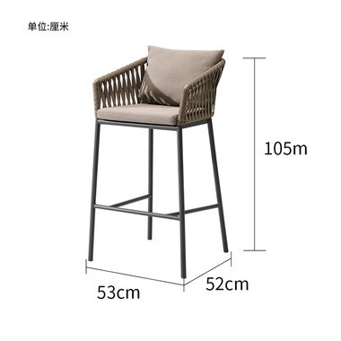 Sofá al aire libre Villa patio balcón B & B bar del hotel Café restaurante exterior impermeable ratán silla combinación