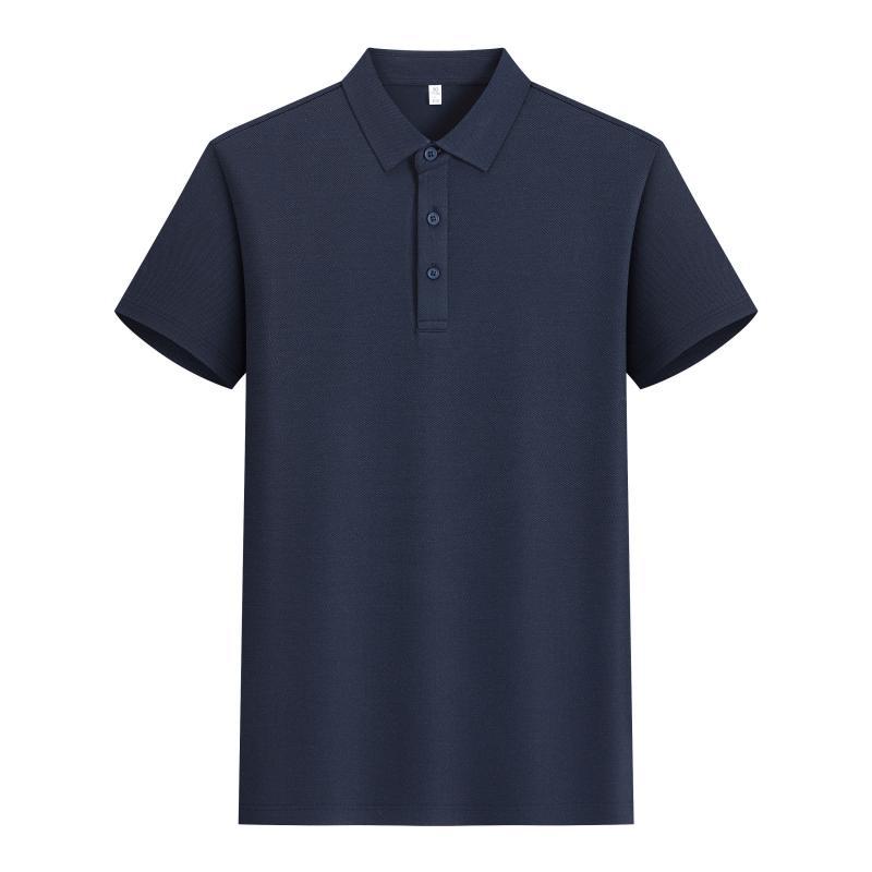 210G Lycello seda solapa polo impresión personalizada ropa de trabajo de hombres y mujeres camisa publicitaria de mangas cortas