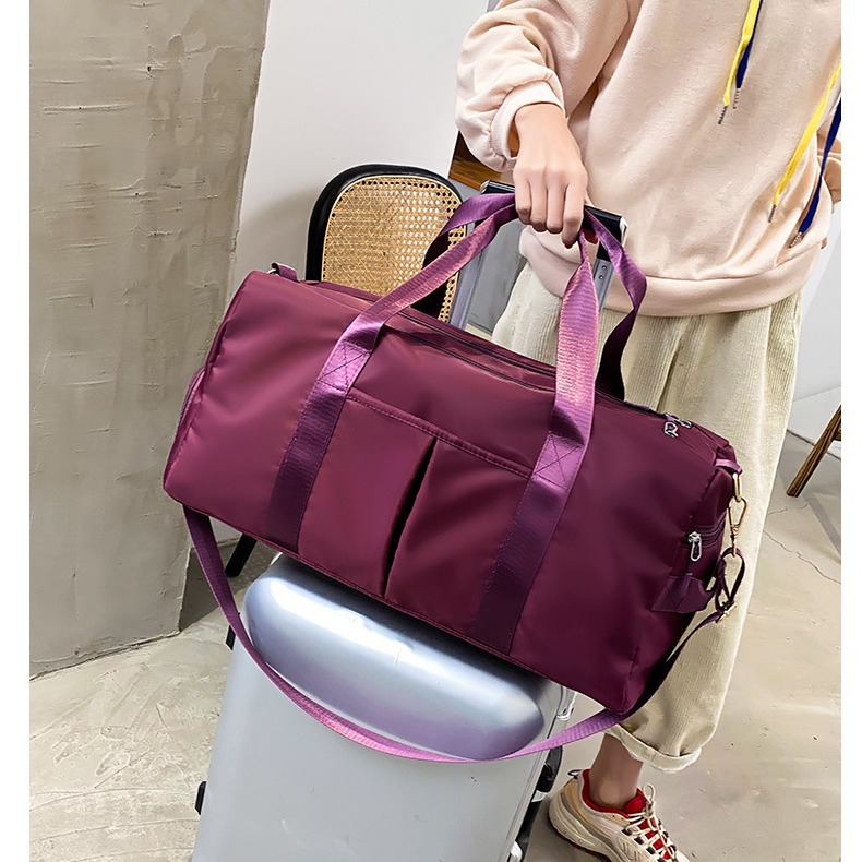 2024 nueva bolsa de viaje de separación húmeda y seca deportes Yoga Fitness Bag bolsa de viaje de corta distancia de gran capacidad para mujeres al por mayor