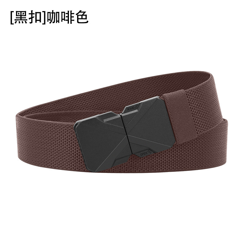 免打孔合金户外战术腰带工装风运动腰带男女通用快扣式对插扣腰带|undefined