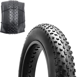 Foldable Fat Tire Snow Tire All Black 26-4.0 20-4.0 Bicycle Tire