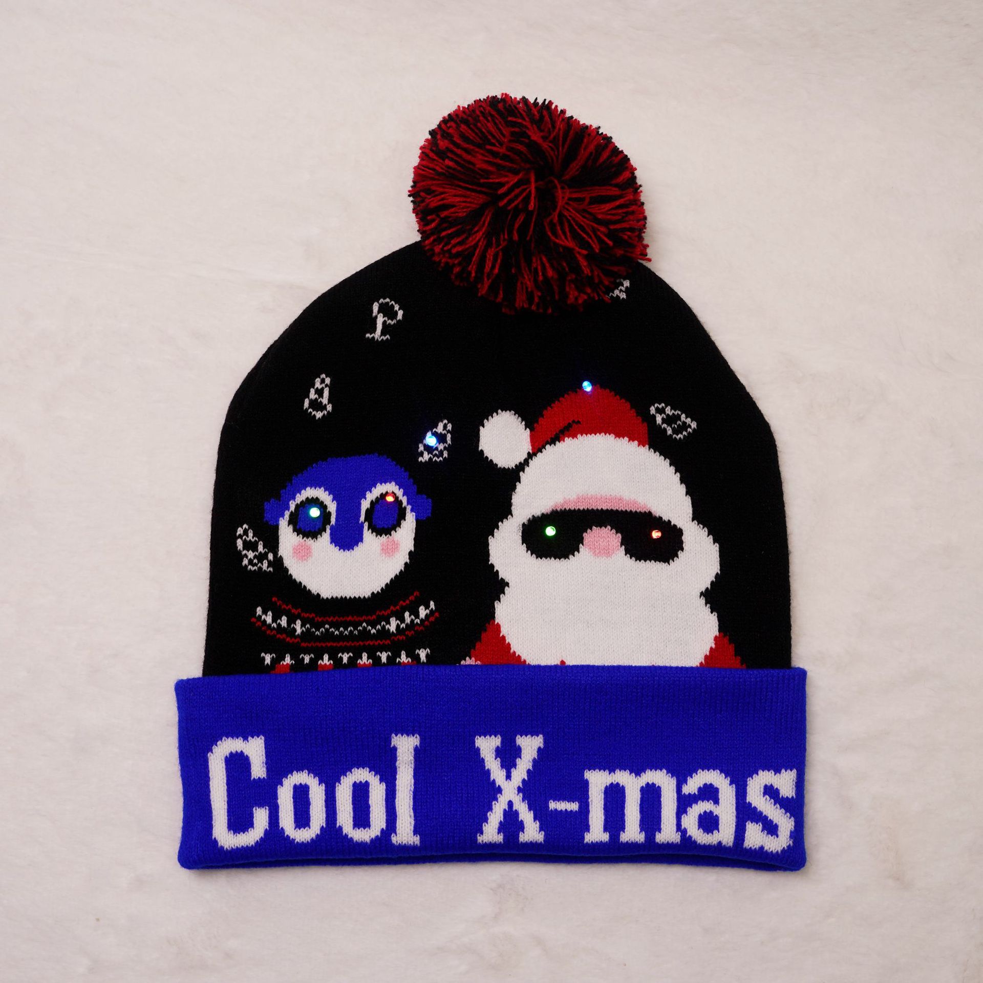 Unisex IG Style Santa Claus Snowman Elk Eaveless Wool Cap display picture 13