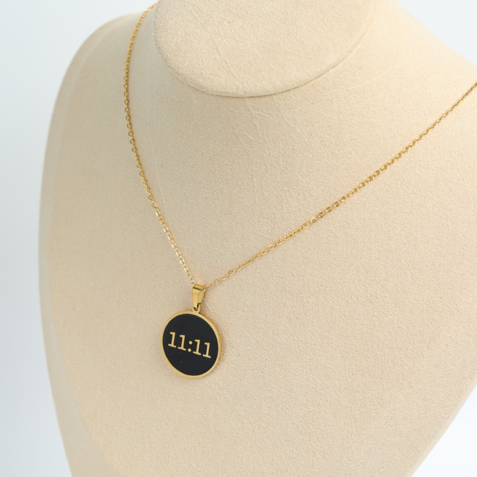 Stainless Steel Oil Dripping Craft Gold Plated 18K Necklace Jewelry