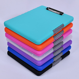Factory supply PP folder storage box file box A4 writing splint printed LOGO stride into Amazon