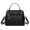 Capacious fashionable one-shoulder bag, 2023 collection, crocodile print