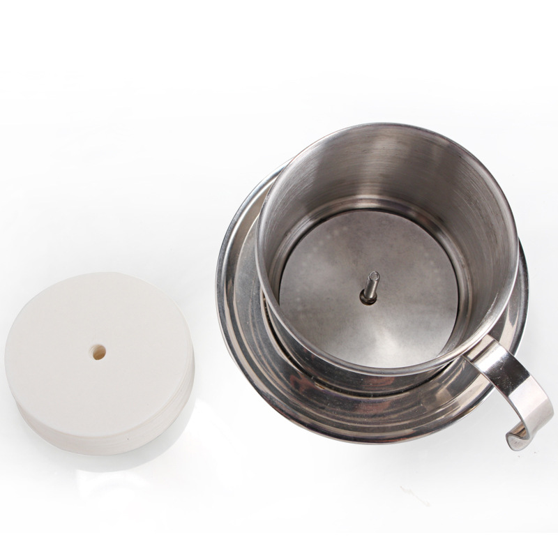 Agujero redondo papel de filtro de café 64/82/95mm papel de filtro de café agujero medio Vietnam olla presión francés olla papel de filtro