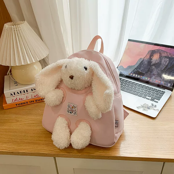 2025 New Cross-Border Doll-Style Women's Backpack for Travel and Shopping, Versatile Casual Backpack, Student School Bag with High Aesthetic Value