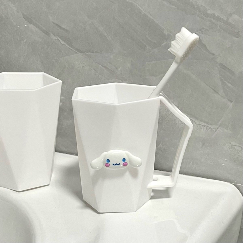 パーチャ犬洗面コップ高颜値かわいい洗面コップ学生カップル寮家庭用プラスチック歯ブラシコップ|undefined
