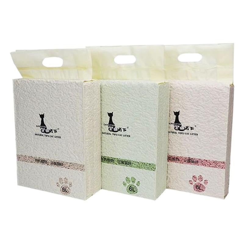 Заводской наполнитель для кошачьих туалетов тофу оптом 6 л оригинальный зеленый чай персиковый комок впитывающий поколение волос