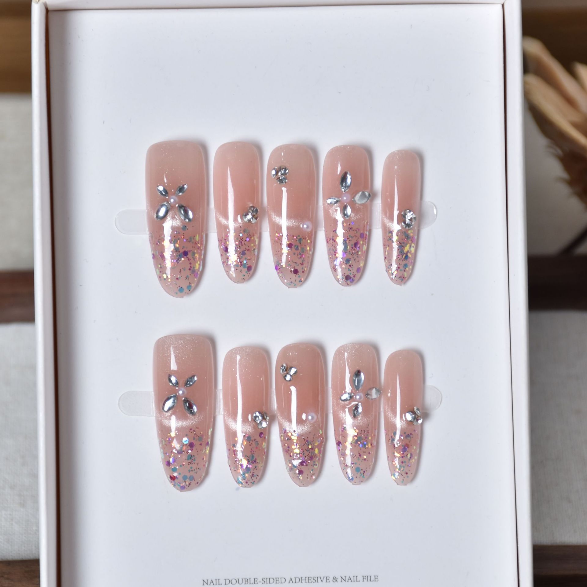 Elíptico puro hecho a mano para usar polvo de manicure brillante manicure al por mayor manicure artificial manicure manicure