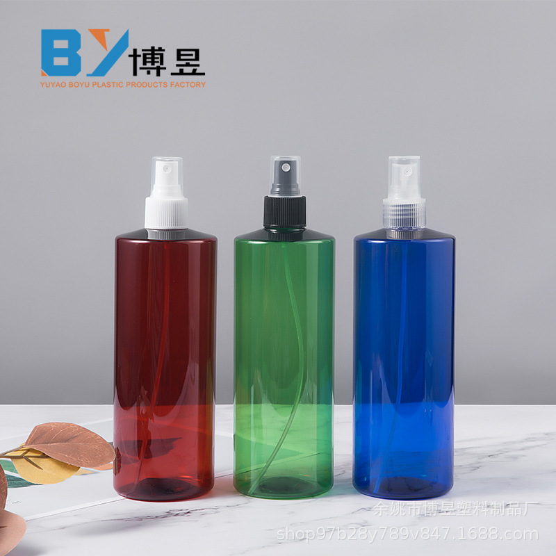 500ml 플랫 숄더 스프레이 병 토너 파인 미스트 미용실 스프레이 병 대용량 스프레이 병 빈 병 병