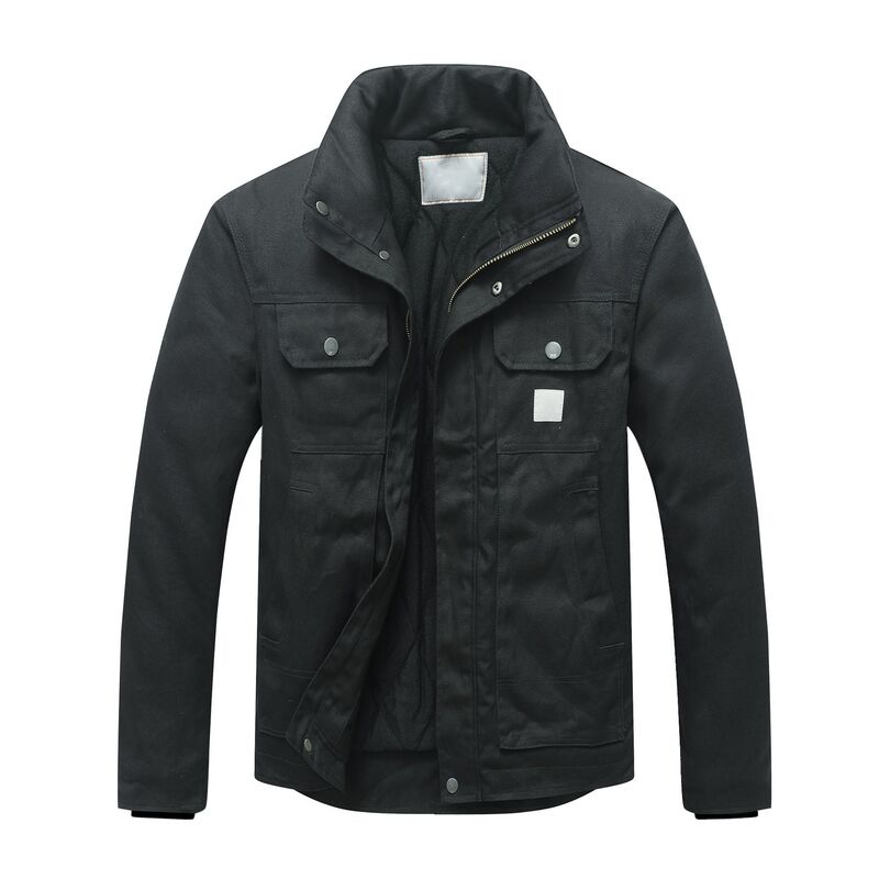 2024 Men's Fleece Jacket, Stretchy Multi-Pocket down Jacket, Turn-Down Collar Men's Top, Workwear, Thickened, Warm Corduroy 2024 Men's Fleece Jacket, Stretchy Multi-Pocket down Jacket, Turn-Down Collar Men's Top, Workwear, Thickened, Warm Corduroy