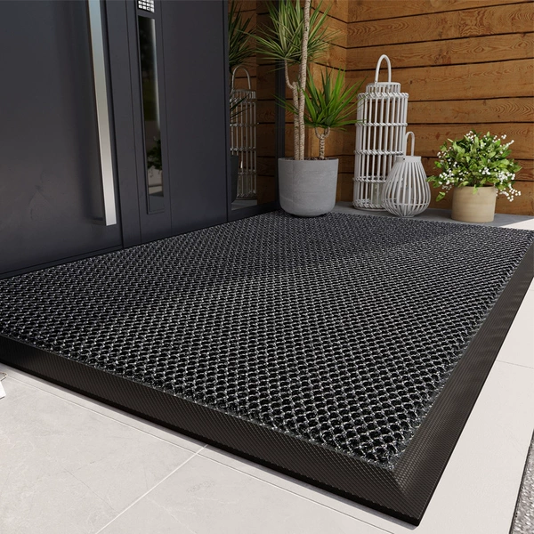 Elastic King Door Mat-Simple Gray