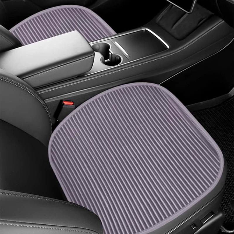 Seat cushion, seat cover, Universal Bamboo Charcoal Filling - gray-driver-and-passenger-seat-2-pieces