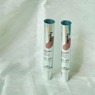 Source factory 22 sharp mouth highlight hose silver plated straight tube lid composite aluminum plastic tube wholesale cosmetic packaging materials