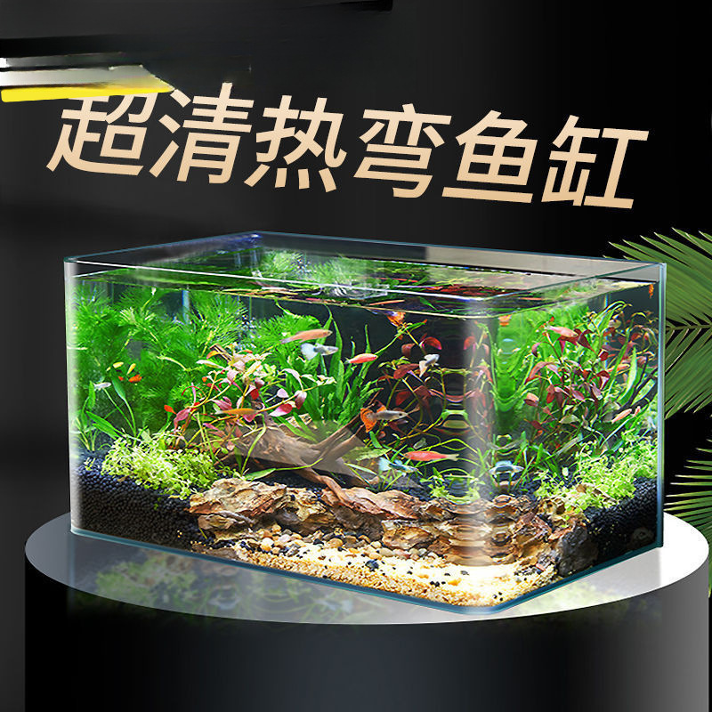 超白鱼缸金晶白工厂直销客厅办公室酒店大堂观赏大鱼缸代发|undefined